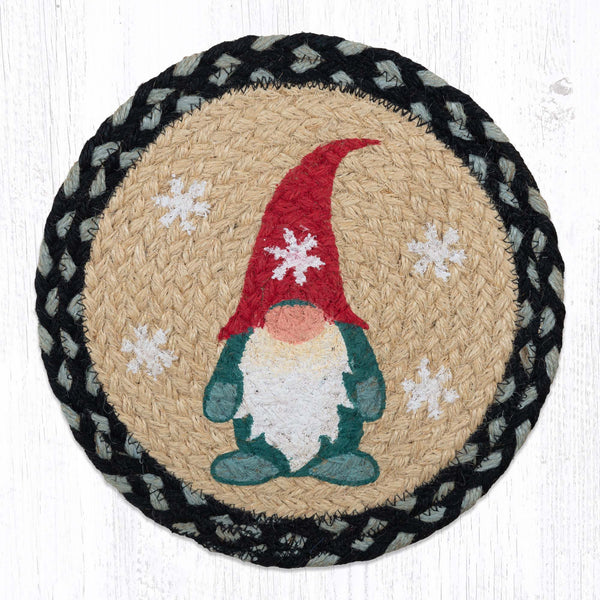 MSPR-701 Winter Gnome Printed Round Trivet 10"x10"