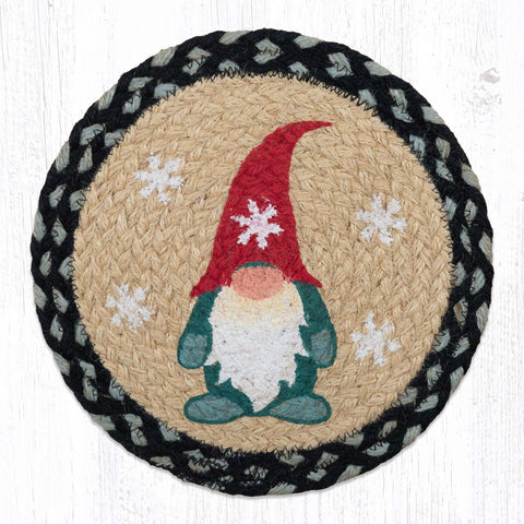 MSPR-701 Winter Gnome Printed Round Trivet 10"x10"