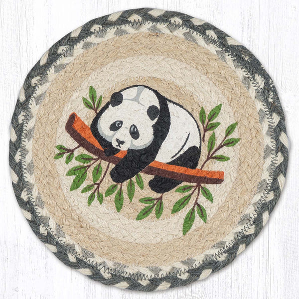 MSPR-890 Giant Panda Printed Round Trivet 10"x10"