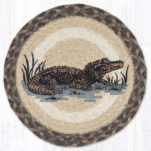 MSPR-895 Alligator Printed Round Trivet 10"x10"