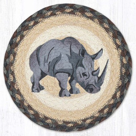 MSPR-895 Rhino Printed Round Trivet 10"x10"