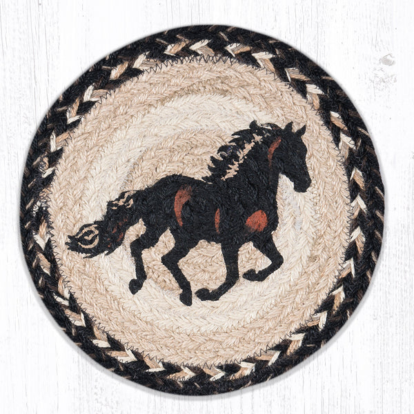 MSPR-9-93 Stallion Printed Round Trivet 10"x10"