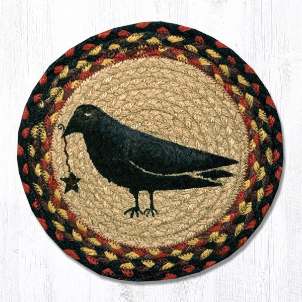 MSPR-919 Crow & Star Printed Round Trivet 10"x10"