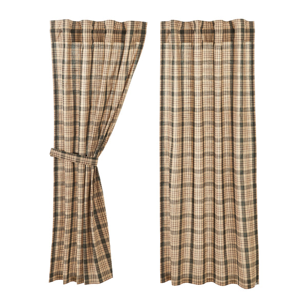 Cider Mill Plaid Short Panel Set of 2 63x36