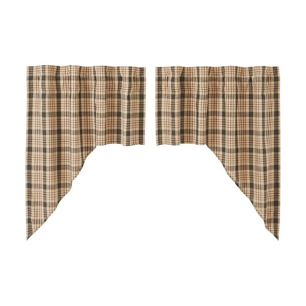 Cider Mill Plaid Swag Set of 2 36x36x16