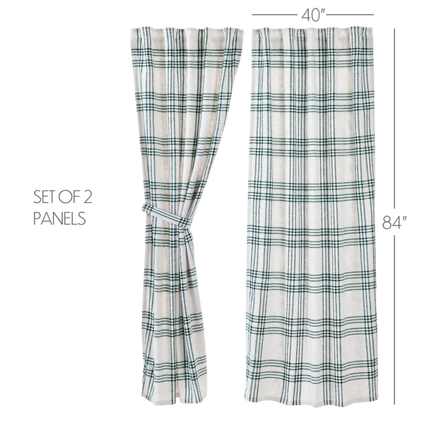 Pine Grove Plaid Panel Set of 2 84x40