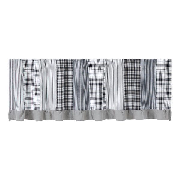 Sawyer Mill Black Patchwork Valance 19x72