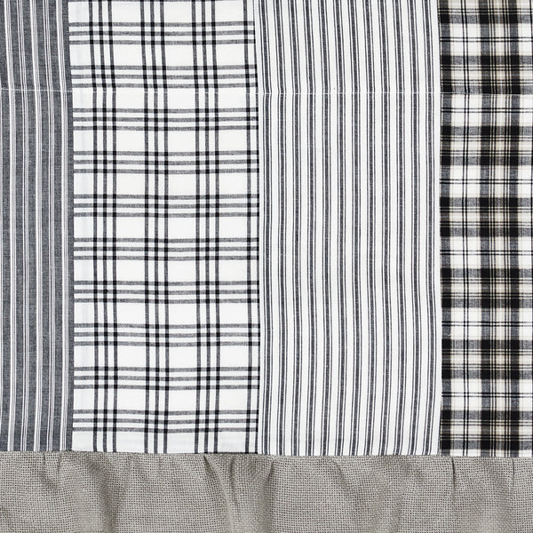 Sawyer Mill Black Patchwork Valance 19x72