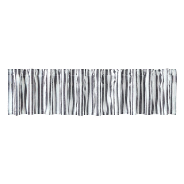 Sawyer Mill Black Ticking Stripe Valance 16x90