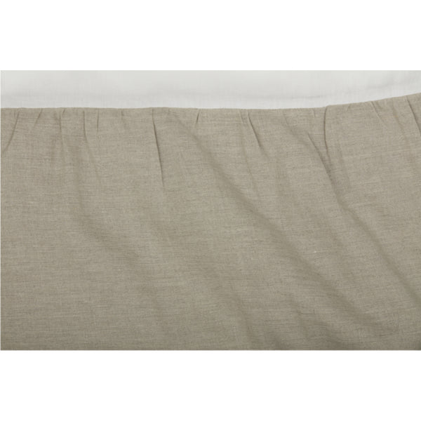 Provincial Linen Natural King Bed Skirt 80Lx78Wx21