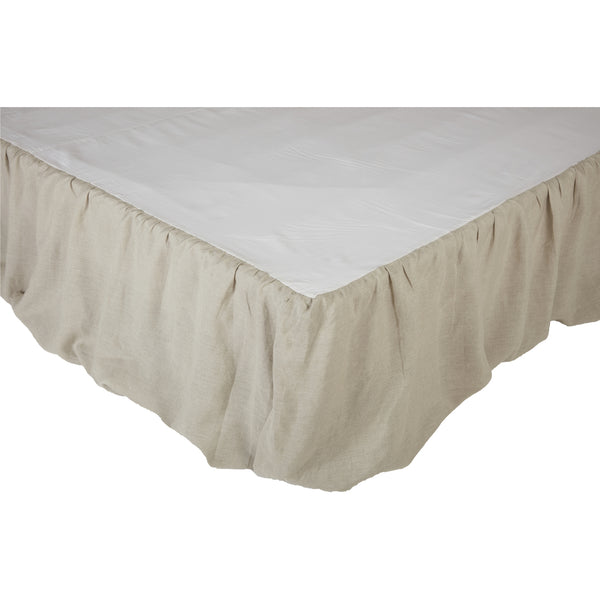 Provincial Linen Natural Queen Bed Skirt 80Lx60Wx21