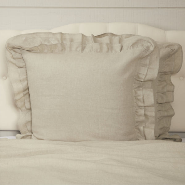 Provincial Linen Natural Euro Sham 26Lx26W