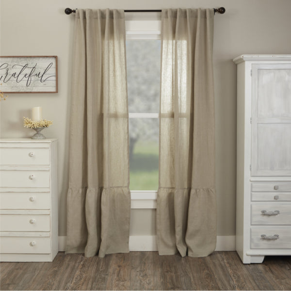 Provincial Linen Natural Panel Set of 2 120Lx50W