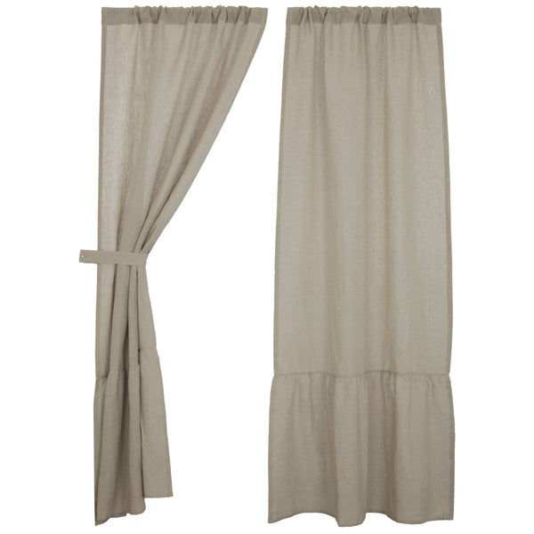 Provincial Linen Natural Panel Set of 2 120Lx50W