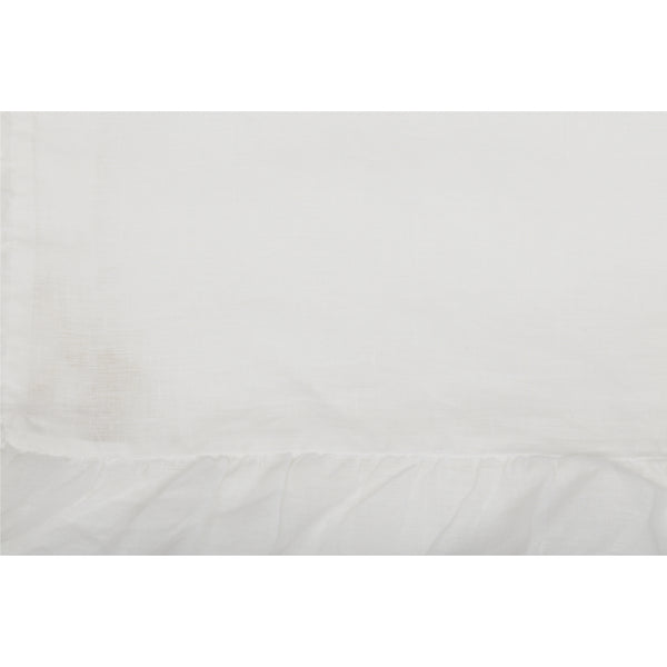 Provincial Linen White King Duvet Cover 90Lx106W