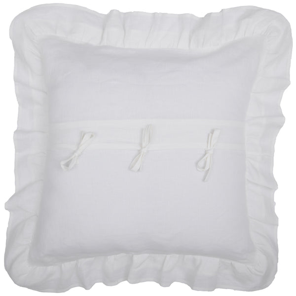 Provincial Linen White Euro Sham 26Lx26W