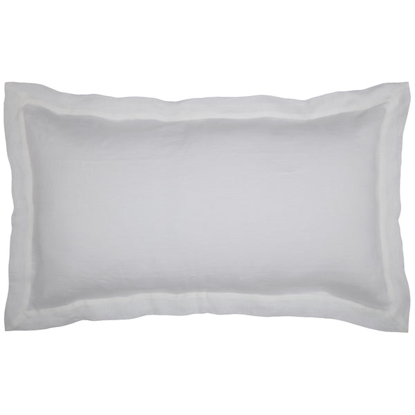 Provincial Linen White King Sham 37Lx21W