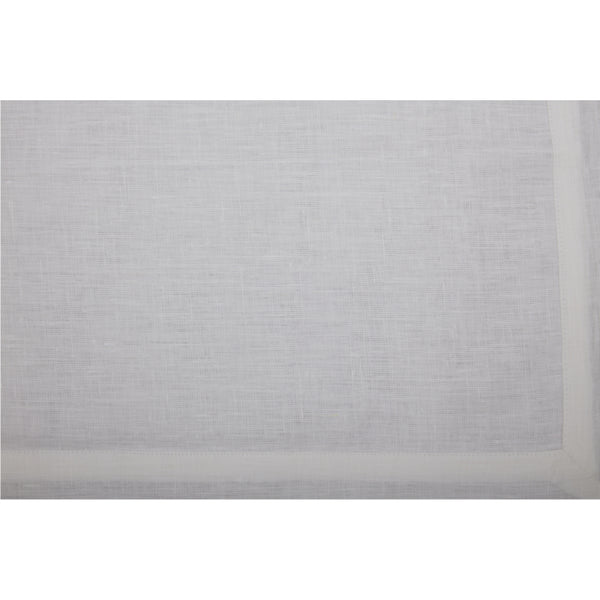 Provincial Linen White King Sham 37Lx21W
