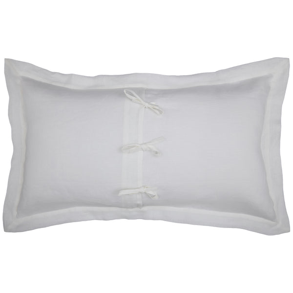 Provincial Linen White King Sham 37Lx21W