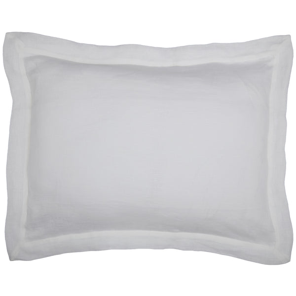Provincial Linen White Standard Sham 27Lx21W