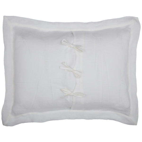 Provincial Linen White Standard Sham 27Lx21W