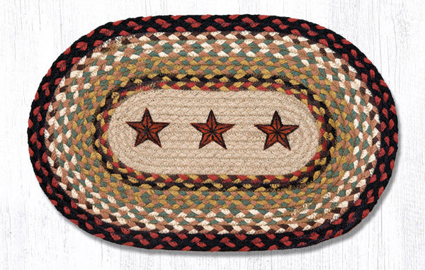 MSP-19 Barn Stars Printed Oval Swatch 10"x15"