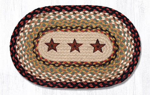 MSP-19 Barn Stars Printed Oval Swatch 10"x15"