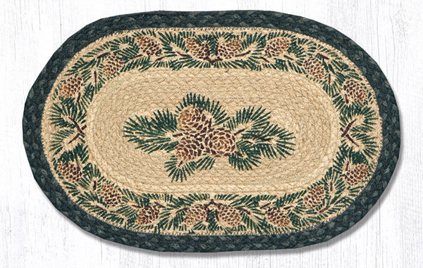 MSP-025A Pinecone Printed Oval Swatch 10"x15"
