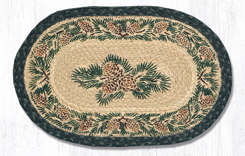 MSP-025A Pinecone Printed Oval Swatch 10"x15"