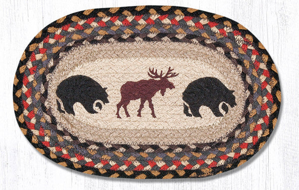 MSP-43 Bear/Moose Printed Oval Swatch 10"x15"