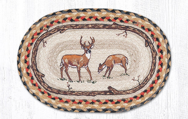MSP-57 Deer Printed Oval Swatch 10"x15"