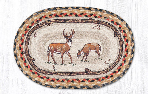 MSP-57 Deer Printed Oval Swatch 10"x15"