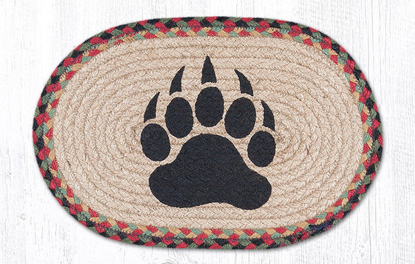 MSP-81 Bear Paw Printed Oval Swatch 10"x15"