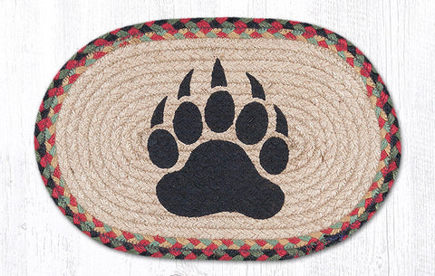 MSP-81 Bear Paw Printed Oval Swatch 10"x15"