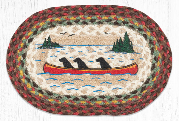 MSP-81 Labs in Canoe Printed Oval Swatch 10"x15"