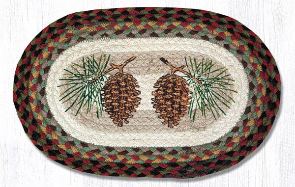 MSP-81 Pinecone Printed Oval Swatch 10"x15"