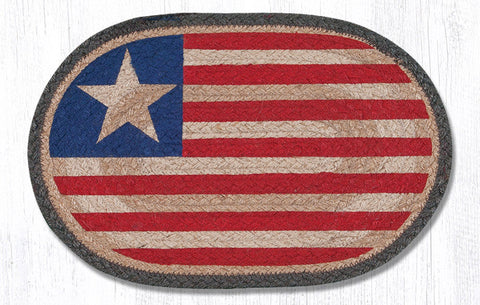MSP-1032 Original Flag Printed Oval Swatch 10"x15"