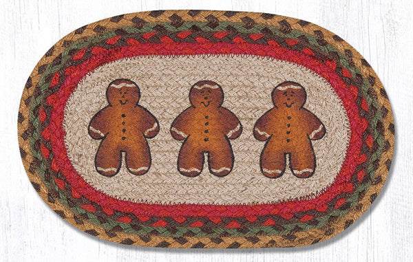 MSP-111 Gingerbread Man Printed Oval Swatch 10"x15"