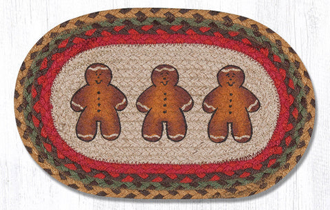 MSP-111 Gingerbread Man Printed Oval Swatch 10"x15"