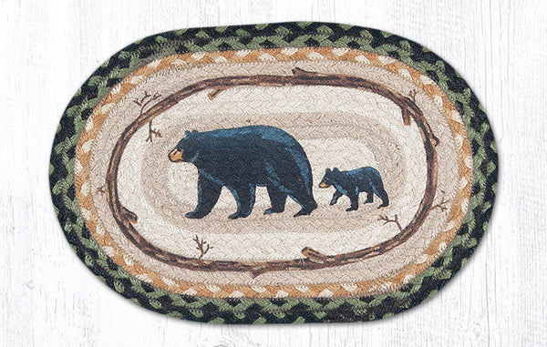 MSP-116 Mama & Baby Bear Printed Oval Swatch 10"x15"