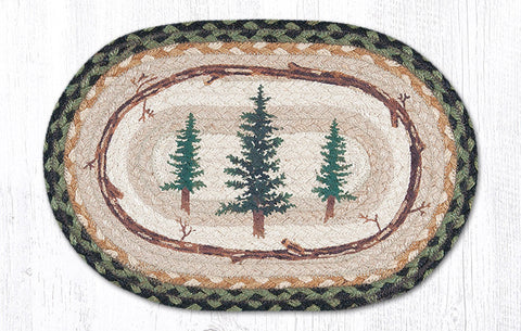 MSP-116 Tall Timbers Printed Oval Swatch 10"x15"