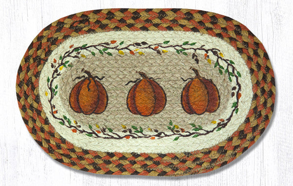 MSP-222 Harvest Pumpkin Printed Oval Swatch 10"x15"