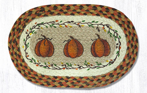 MSP-222 Harvest Pumpkin Printed Oval Swatch 10"x15"