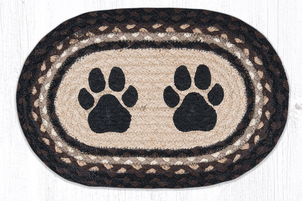 MSP-313 Paw Prints Printed Oval Swatch 10"x15"