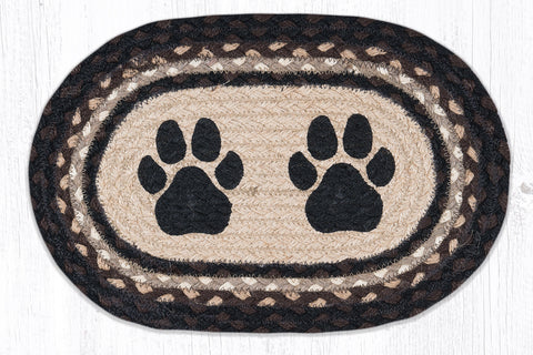 MSP-313 Paw Prints Printed Oval Swatch 10"x15"