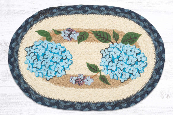 MSP-362 Blue Hydrangea Printed Oval Swatch 10"x15"