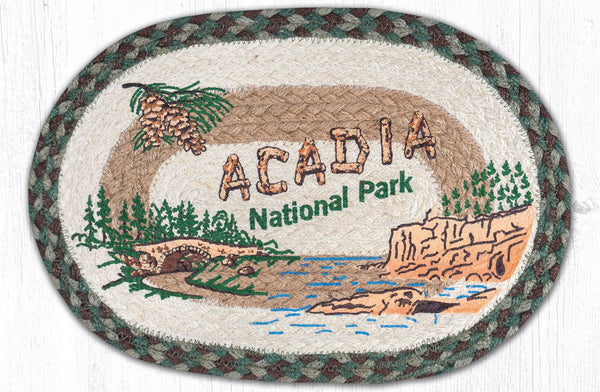 MSP-377 Acadia Bridge Printed Oval Swatch 10"x15"