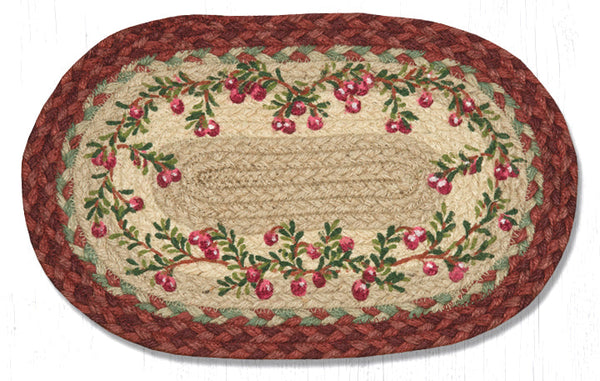 MSP-390 Cranberries Printed Oval Swatch 10"x15"