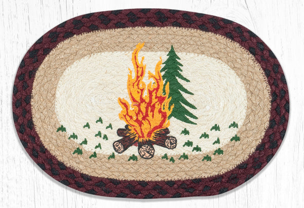 MSP-395 Campfire Printed Oval Swatch 10"x15"