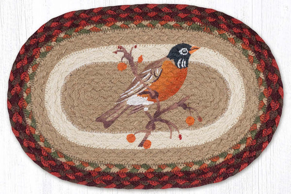 MSP-417 Robin Printed Oval Swatch 10"x15"